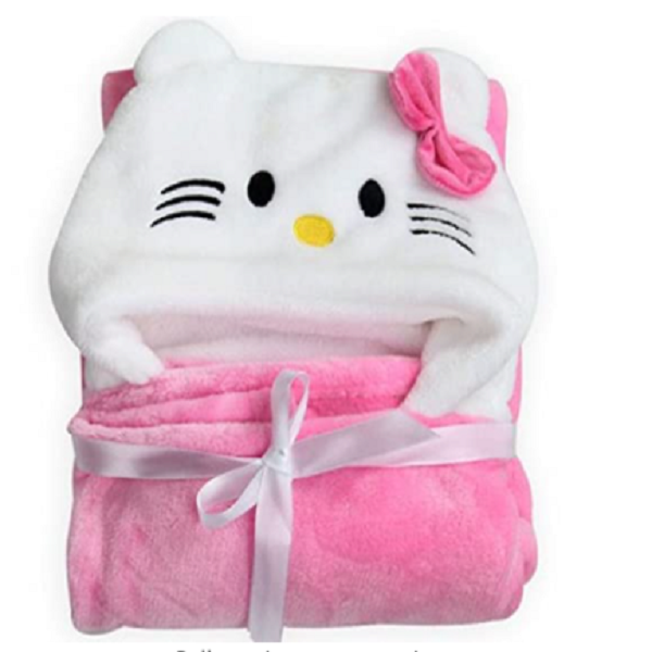 Baby Blanket in pink and white color