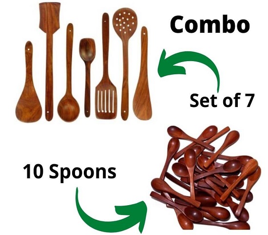Wooden Kitchen Cooking Set